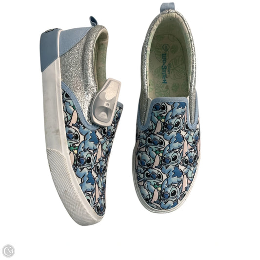 Shoes Sneakers By Disney In Blue, Size: 6