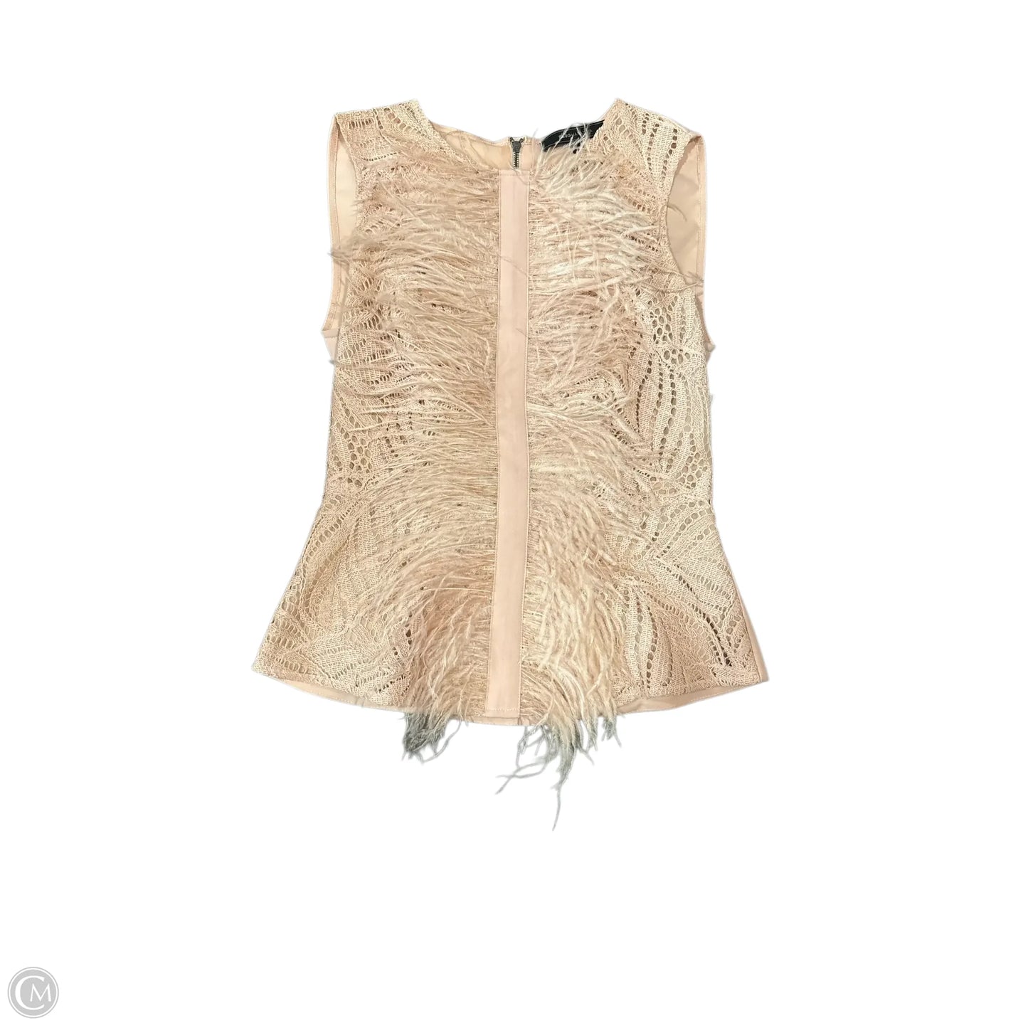 Top Sleeveless Basic By Bcbgmaxazria In Peach, Size: Xxs