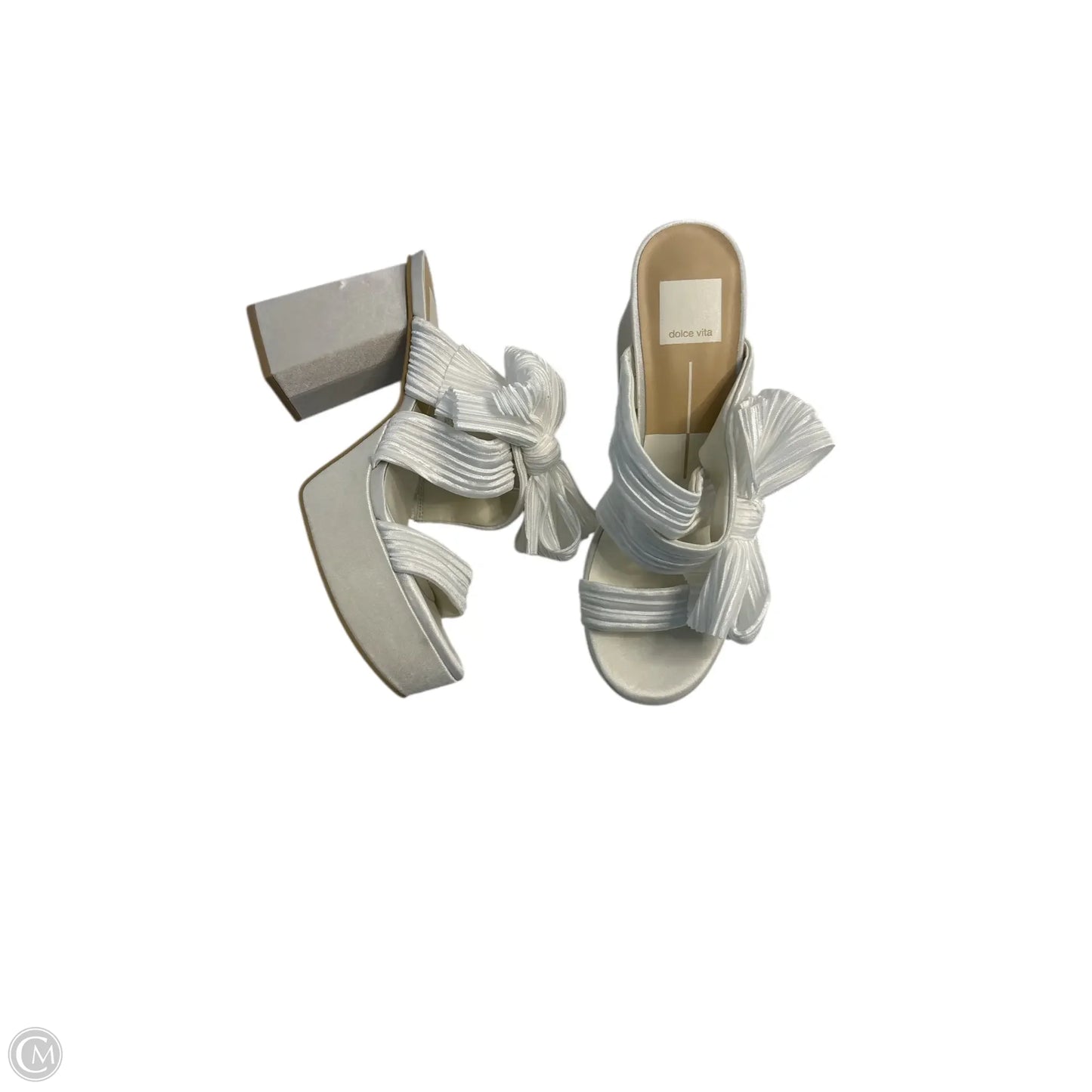 Sandals Heels Block By Dolce Vita In White, Size: 7