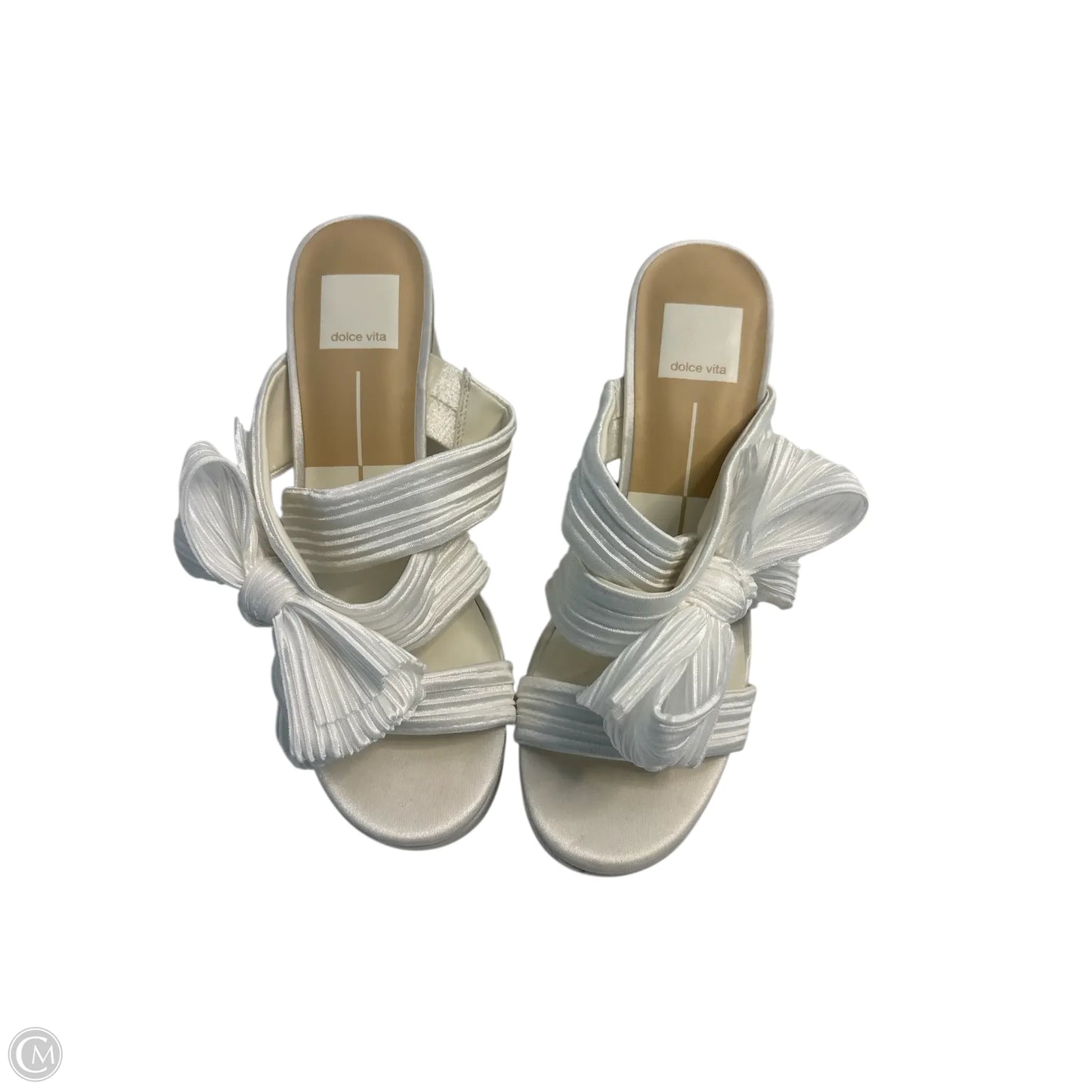Sandals Heels Block By Dolce Vita In White, Size: 7