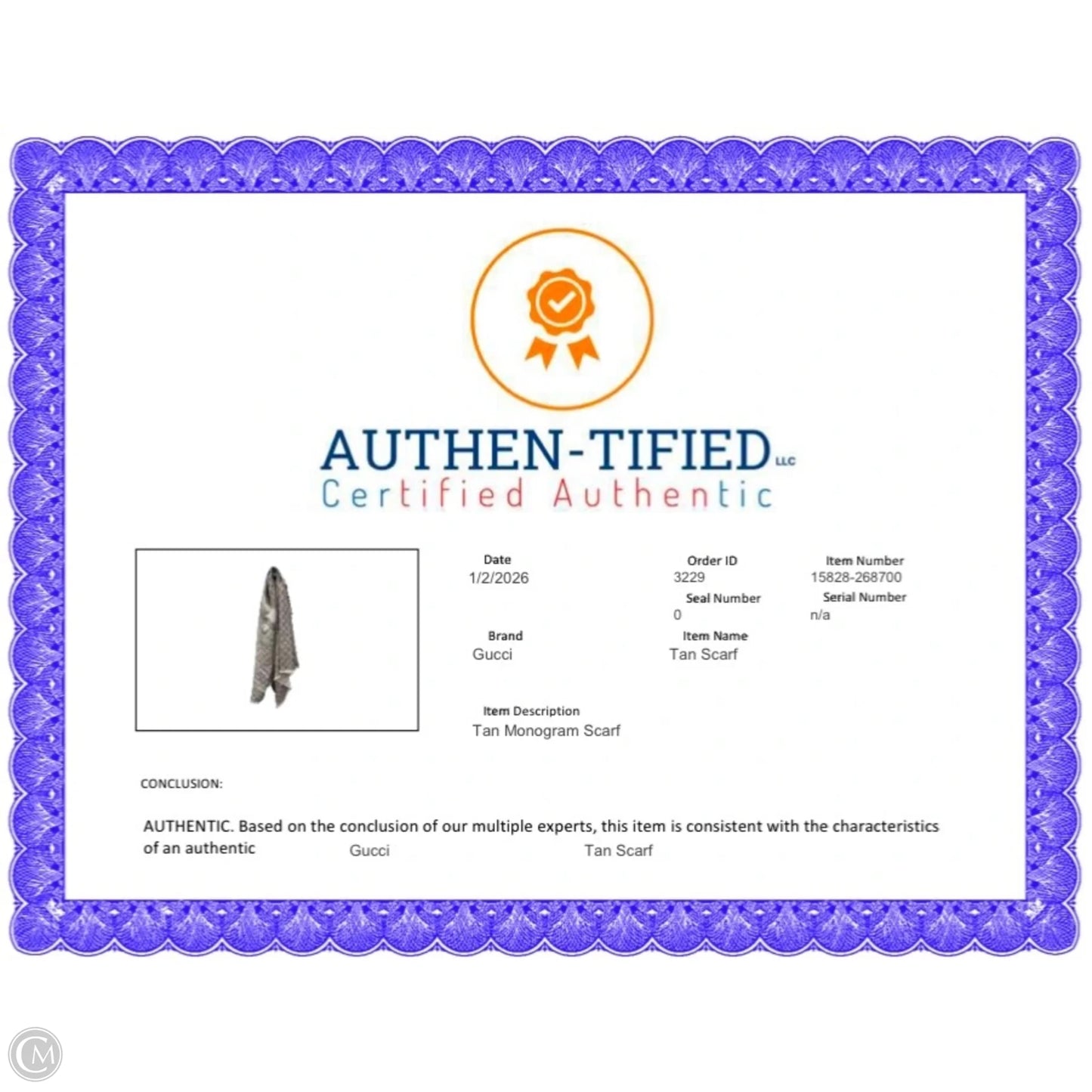 Scarf Luxury Designer By Gucci