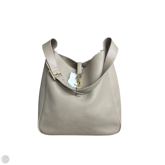 Yves Saint Laurent Large Tan Leather Hobo Shoulder Bag (Le 5 à 7)