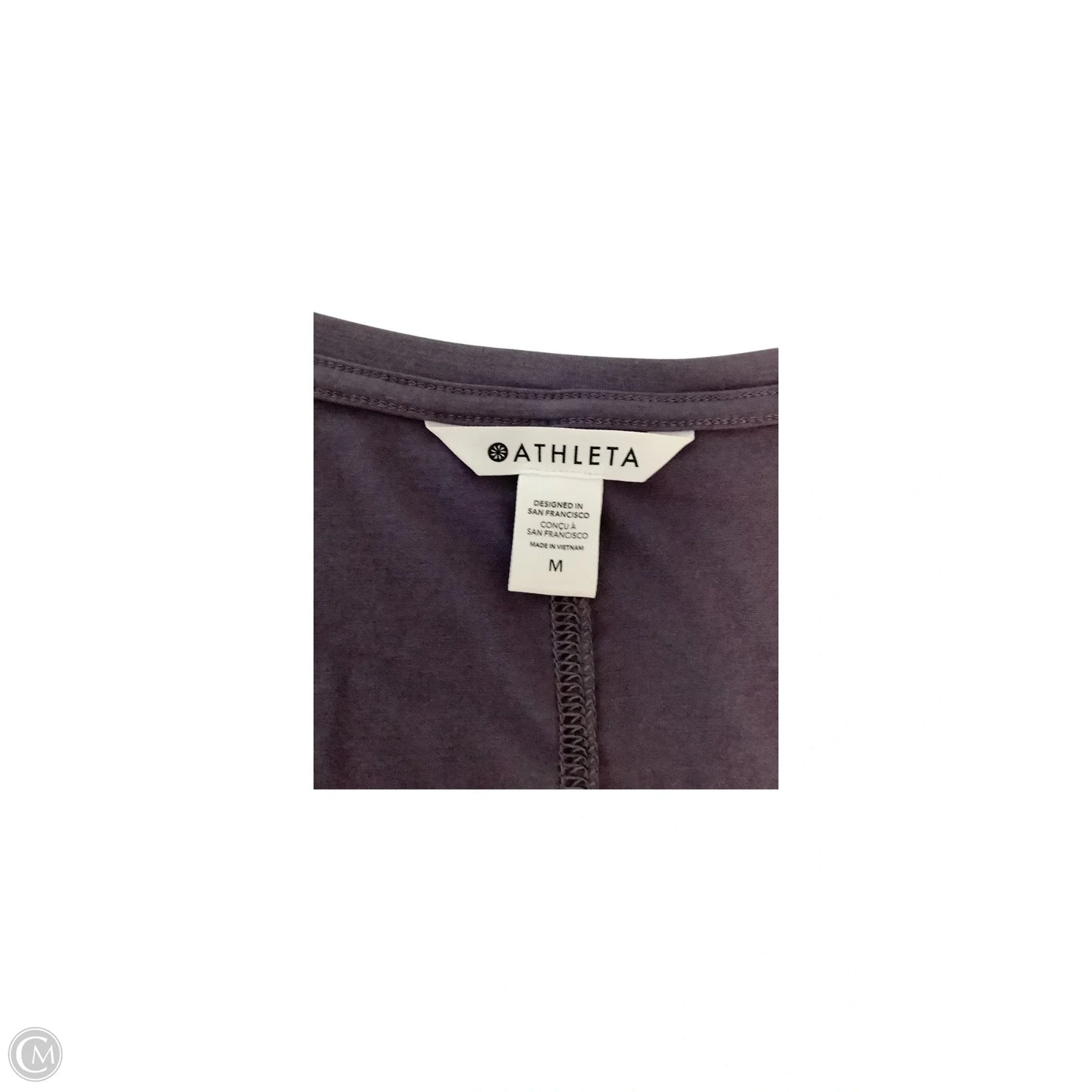 Athletic Top Short Sleeve By Athleta In Purple, Size: M