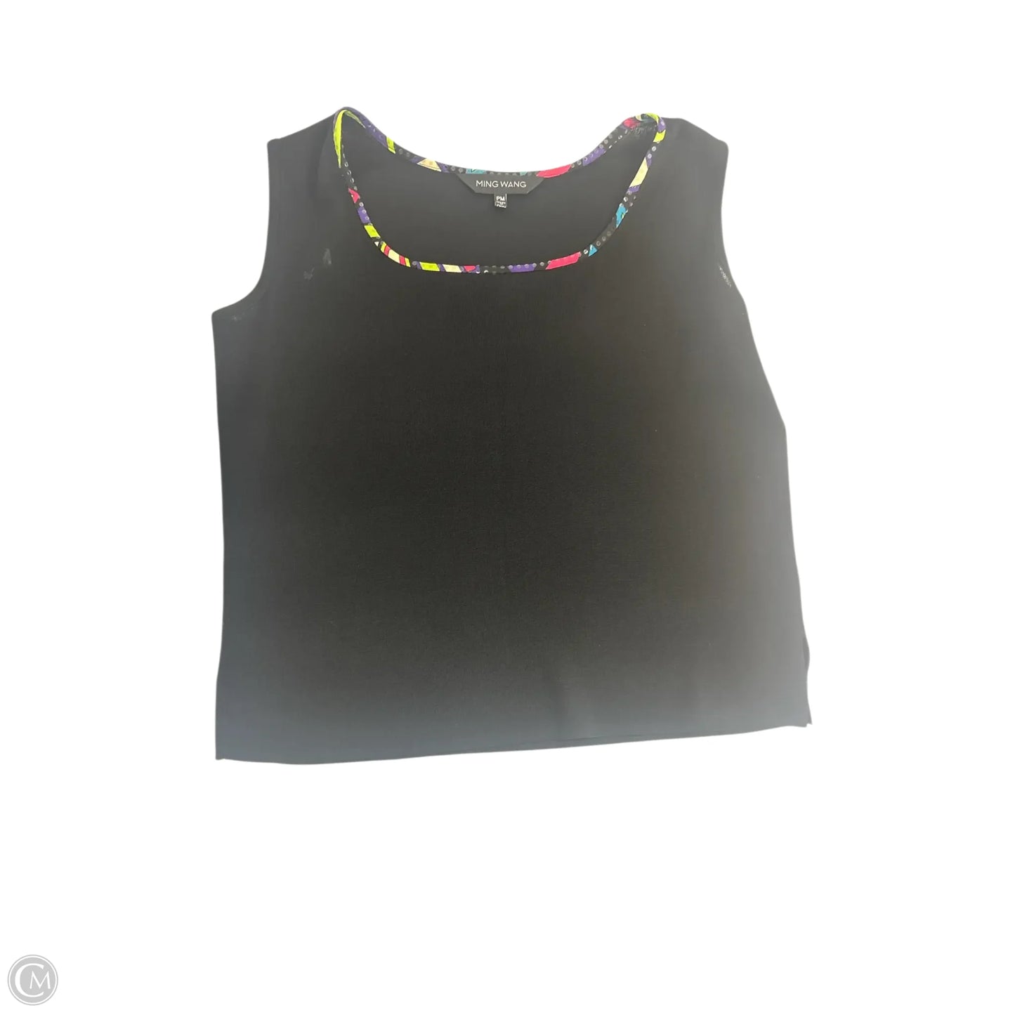 Top 2pc Long Sleeve By Ming Wang In Black, Size: Mp