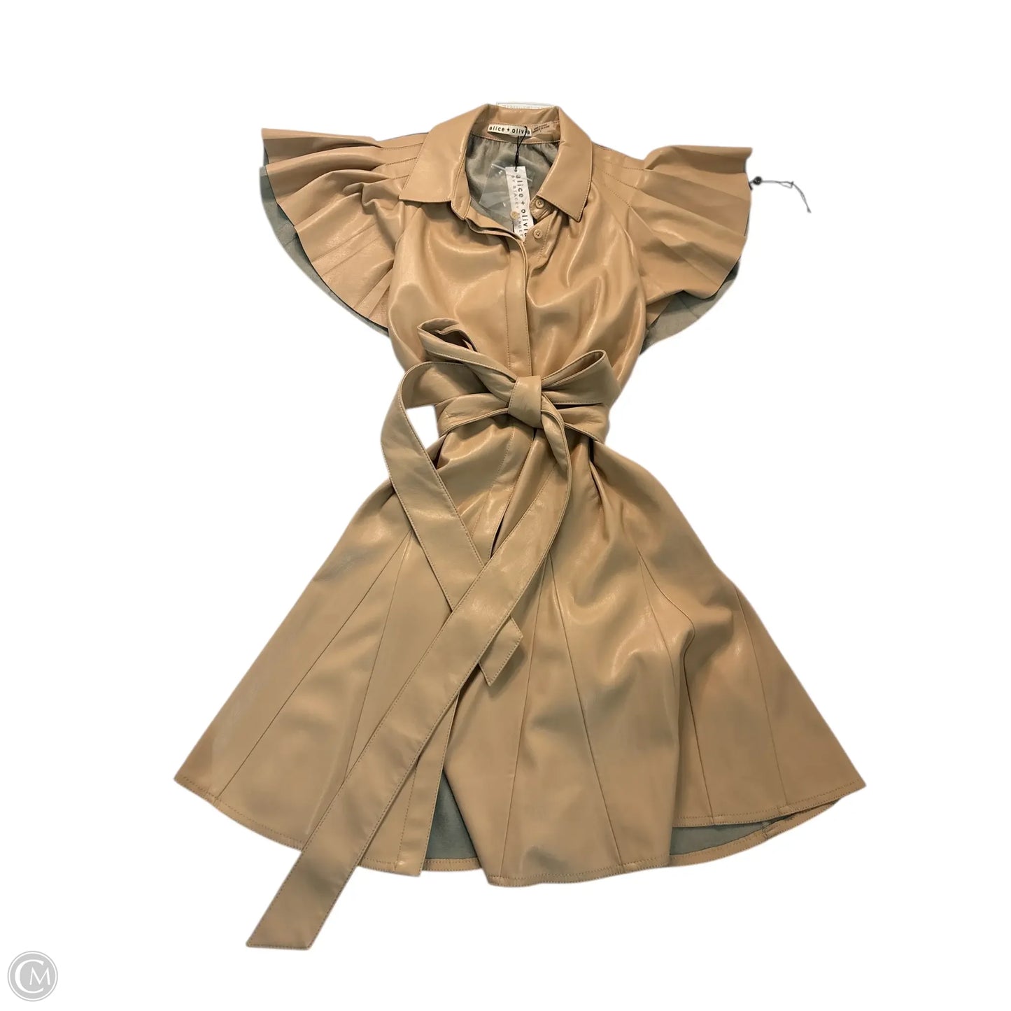 Dress Designer By Alice + Olivia In Tan, Size: 4