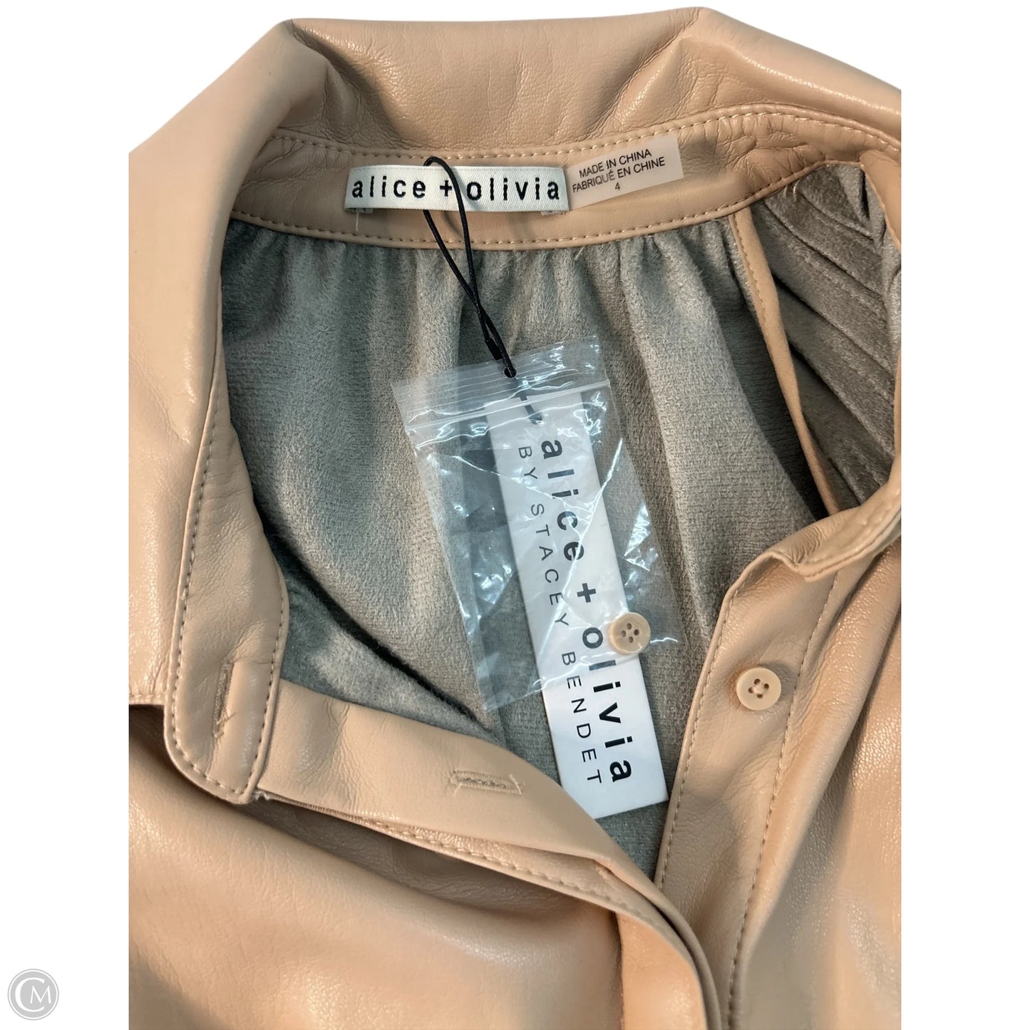 Dress Designer By Alice + Olivia In Tan, Size: 4