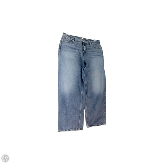 Jeans Wide Leg By Good American In Blue, Size: 16