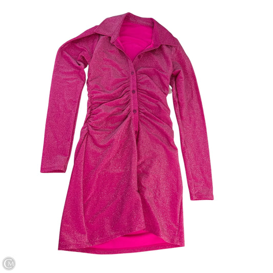 Dress Casual Midi By Good American In Pink, Size: S