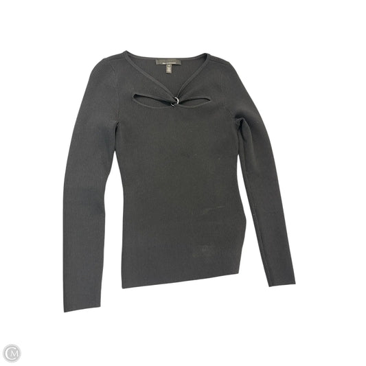 Top Long Sleeve Basic By White House Black Market In Black, Size: S