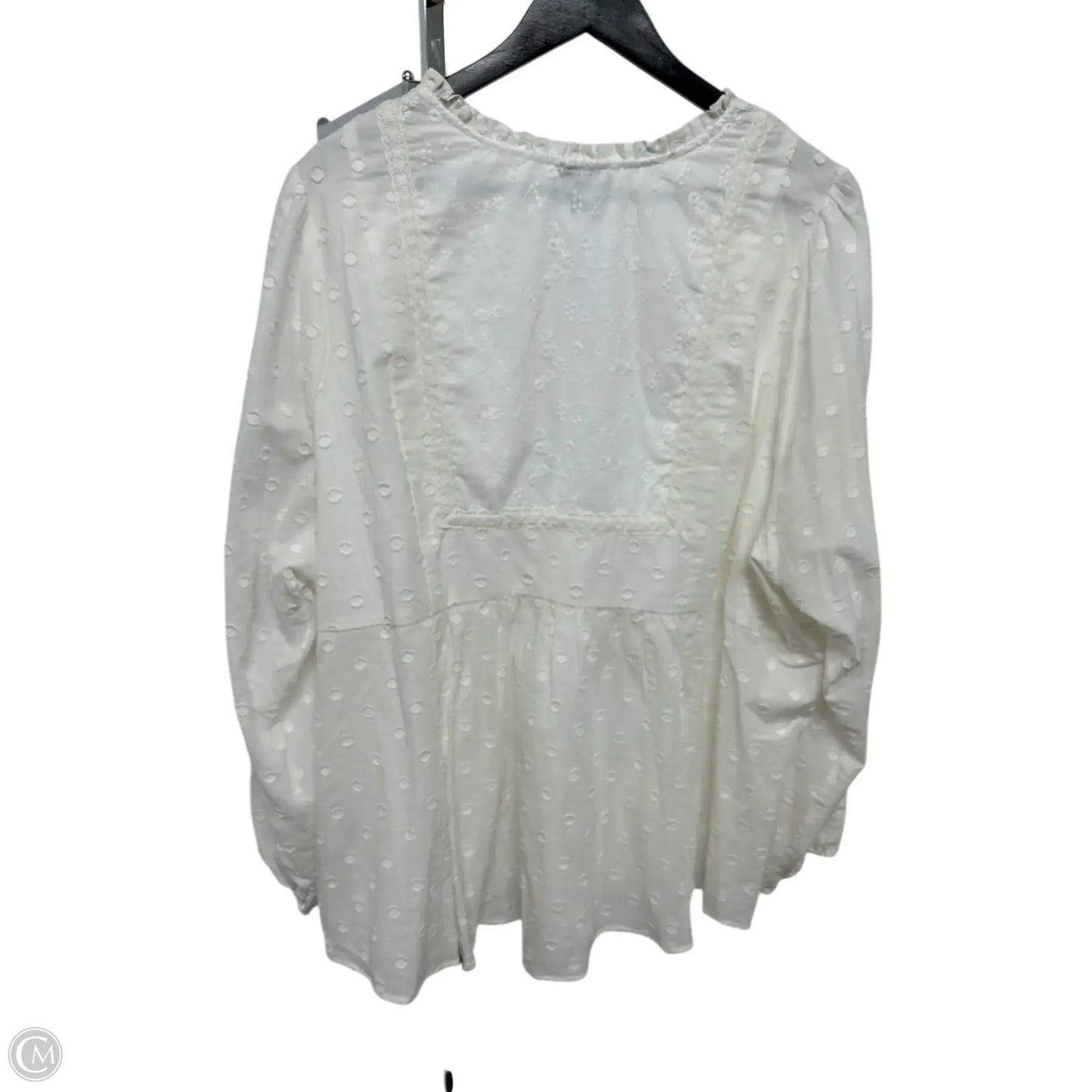 Top Long Sleeve Basic By Torrid In White, Size: 4x
