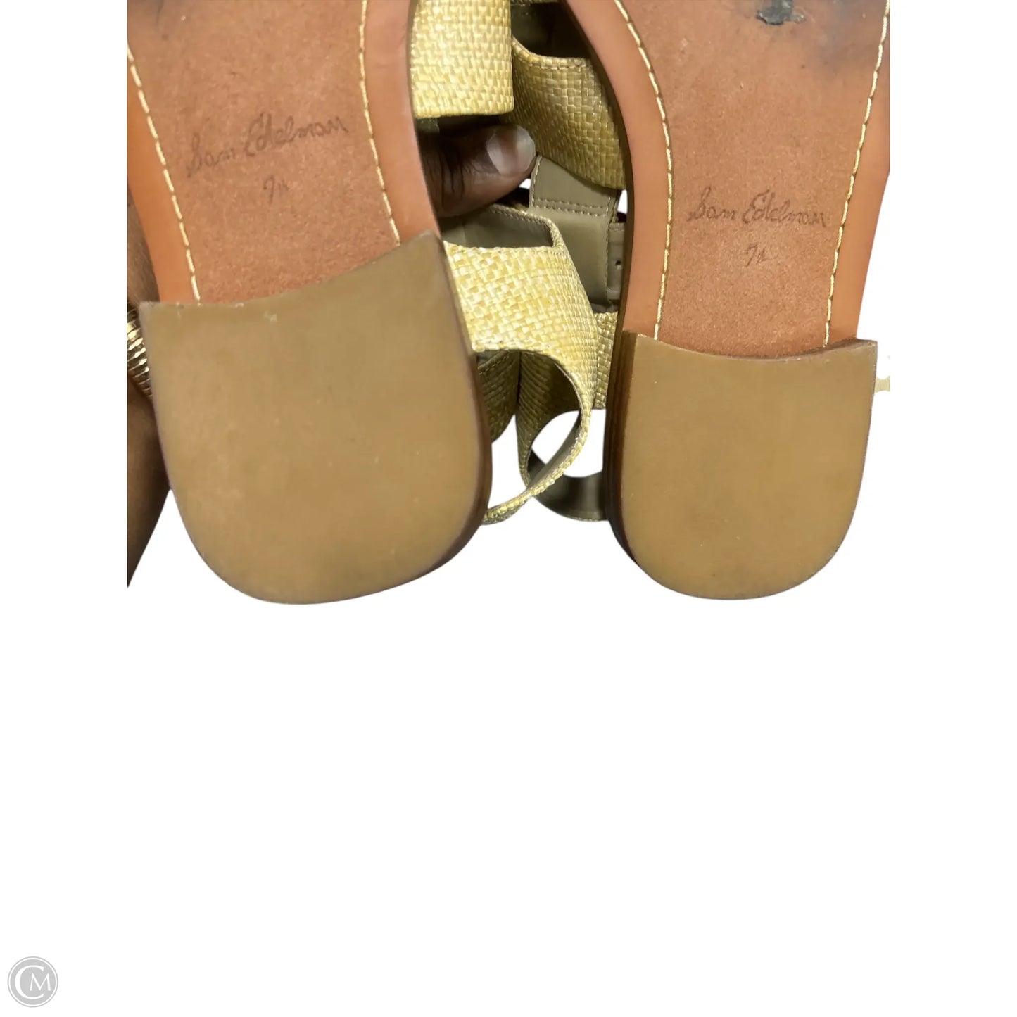 Sandals Flats By Sam Edelman In Tan, Size: 7.5