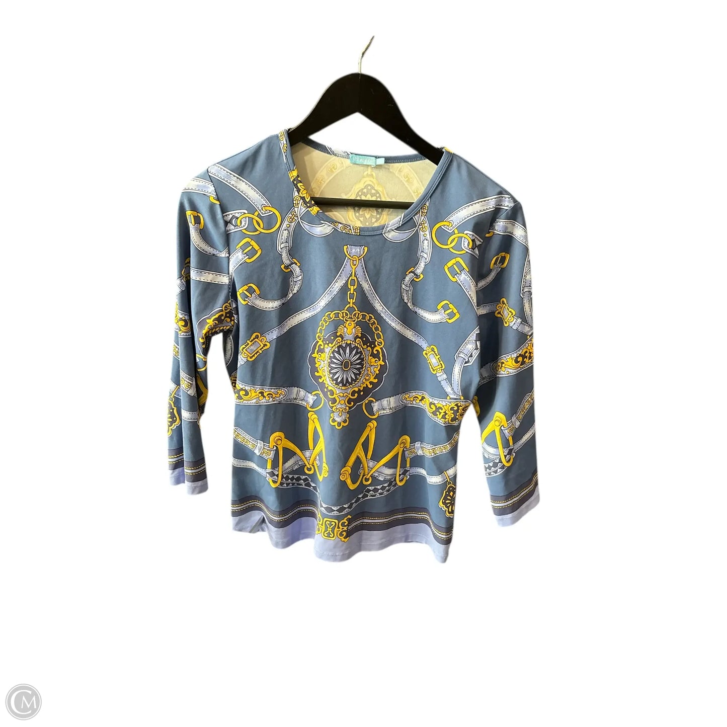 Jm McLaughlin top blue size medium