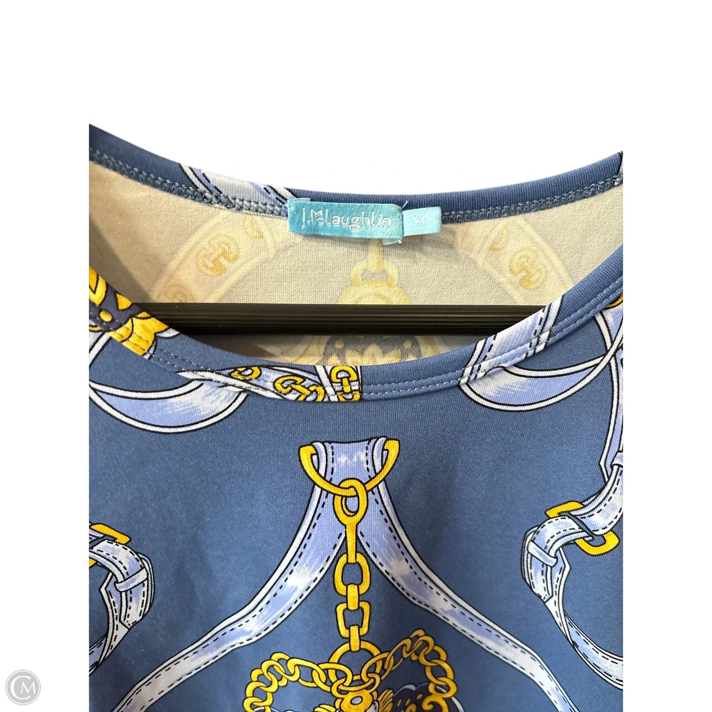Jm McLaughlin top blue size medium