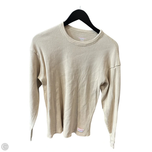 Top Long Sleeve Luxury Designer By Alexander Wang In Tan, Size: M