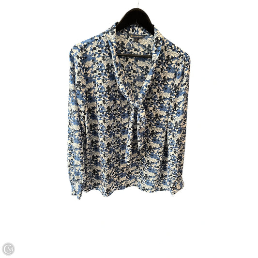 Top Long Sleeve Basic By Brooks Brothers In Blue, Size: 12