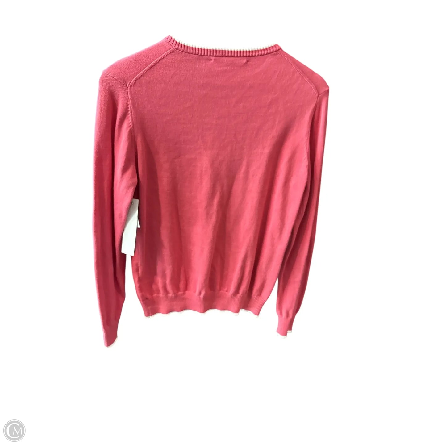 Sweater Cardigan By Brooks Brothers In Pink, Size: L