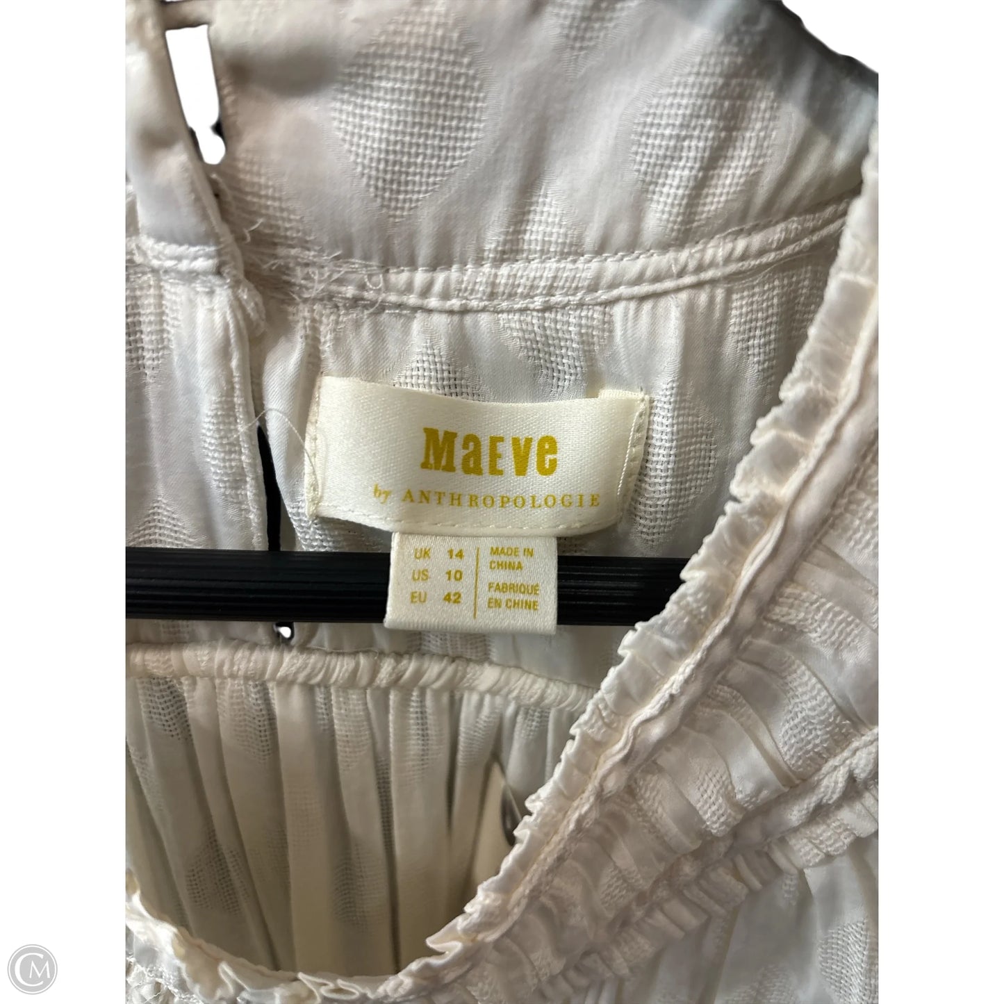 Top Sleeveless Basic By Maeve In Cream, Size: 10