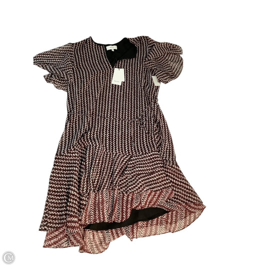 Dress Casual Midi By Reiss In Black & Red, Size: 8