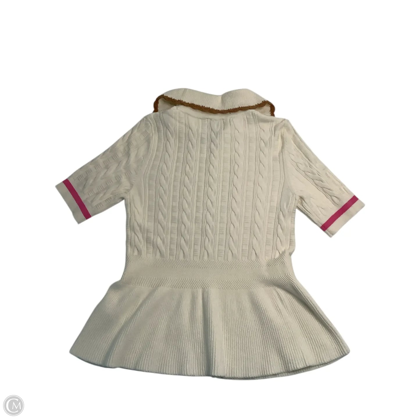 Sweater Short Sleeve By Maeve In Cream, Size: S