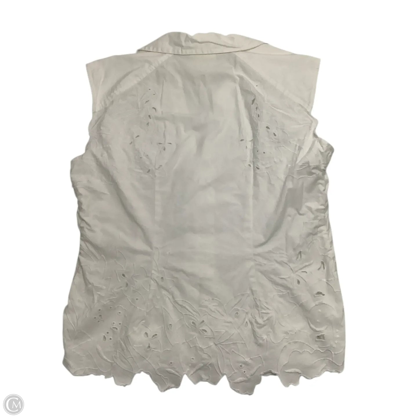 Top Sleeveless Basic By Maeve In White, Size: M
