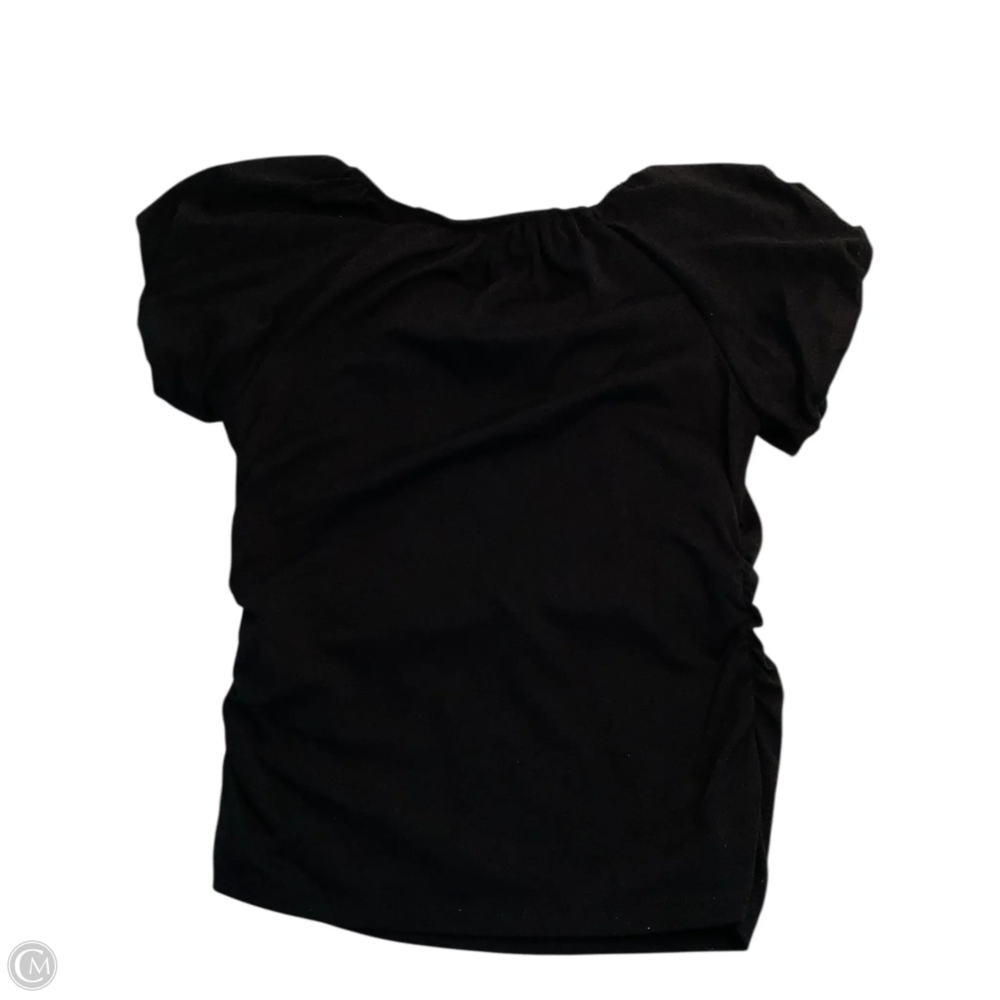 Top Short Sleeve Basic By Anthropologie In Black, Size: M