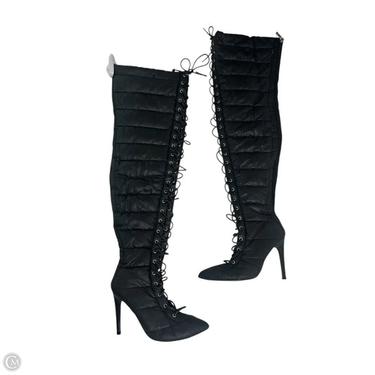 Boots Over-the-knee Heels By Clothes Mentor In Black, Size: 7