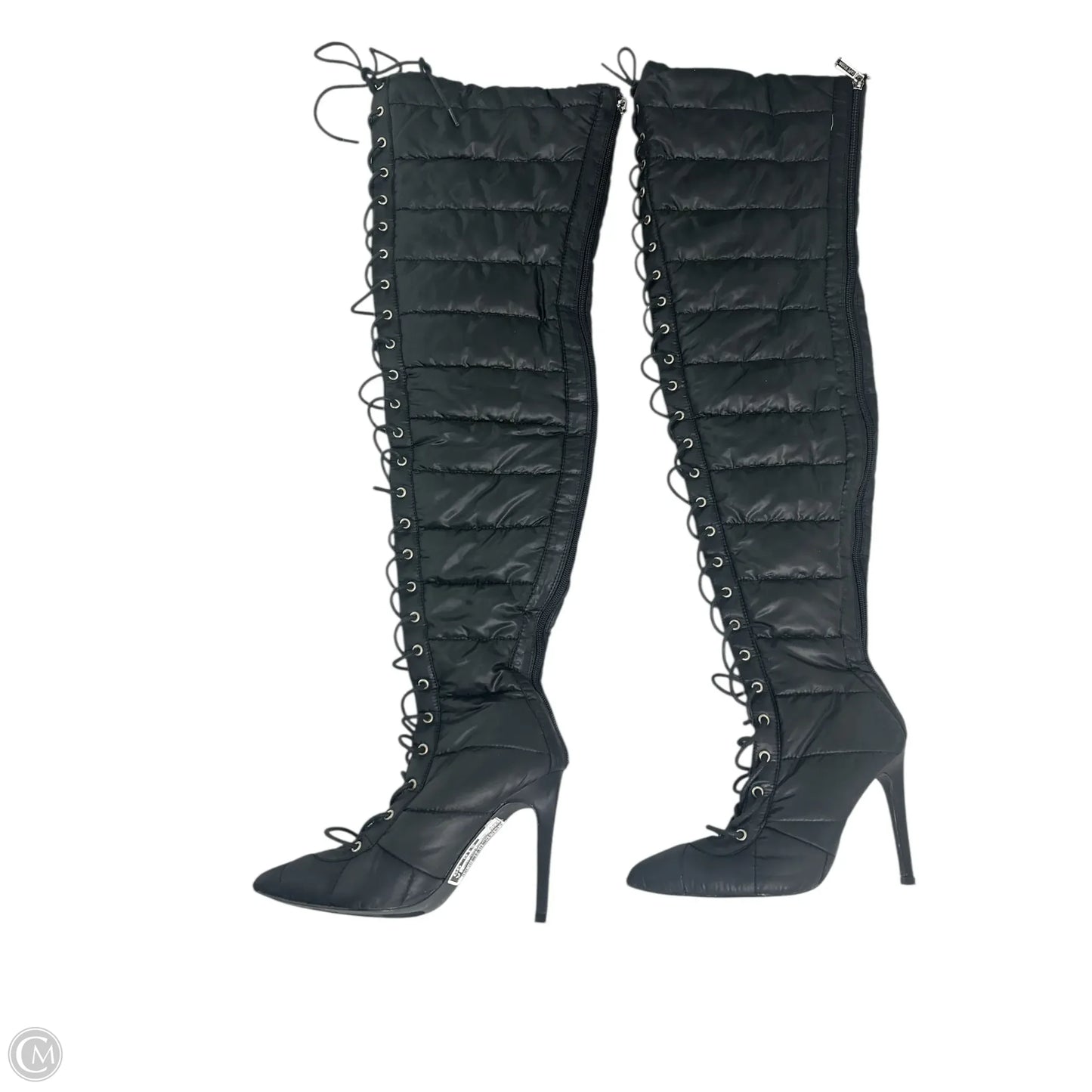 Boots Over-the-knee Heels By Clothes Mentor In Black, Size: 7