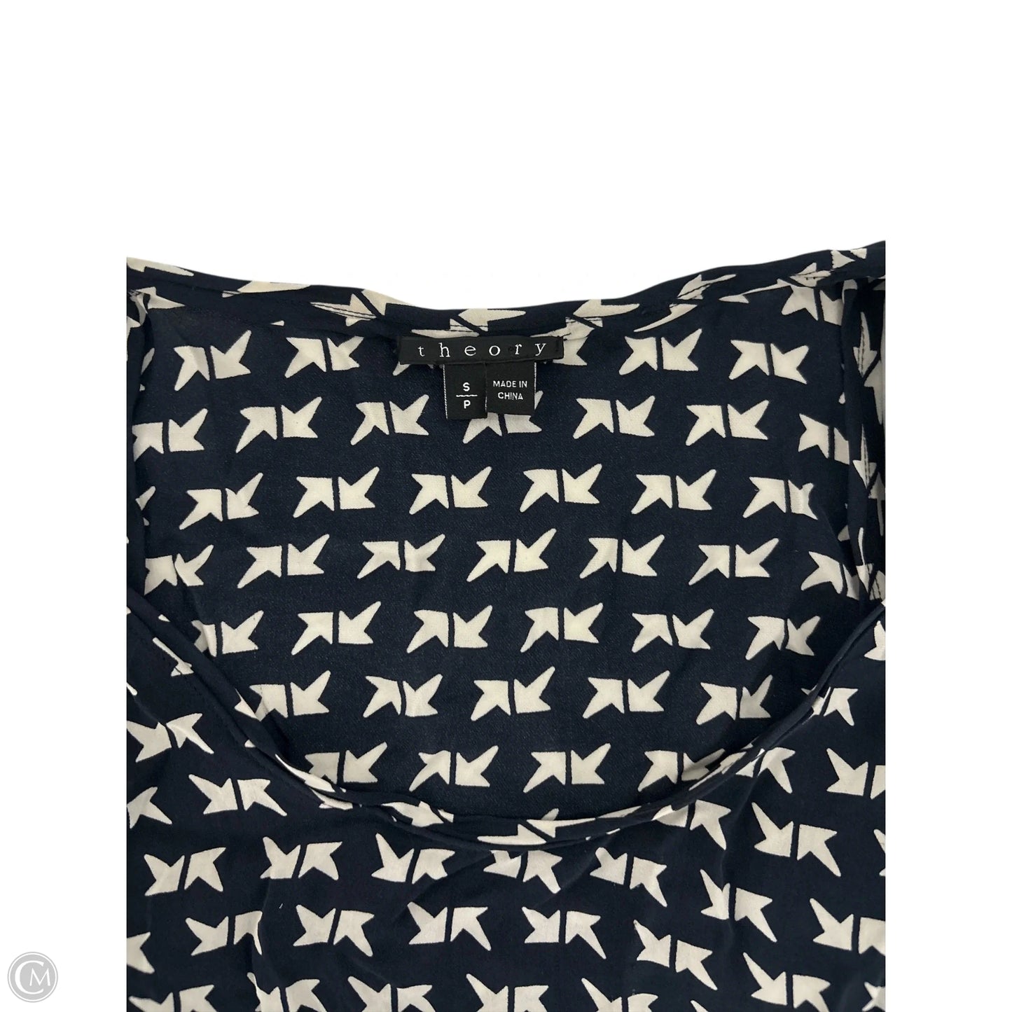 Top Sleeveless Basic By Theory In Navy, Size: S