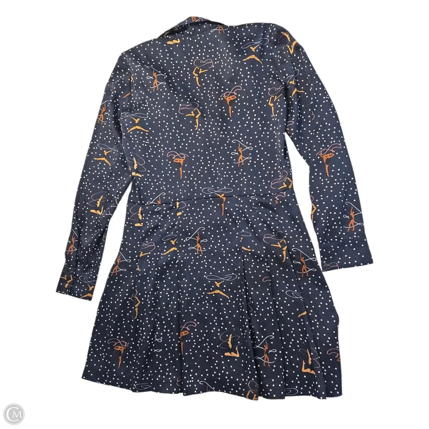 Dress Casual Midi By Zara In Blue, Size: S