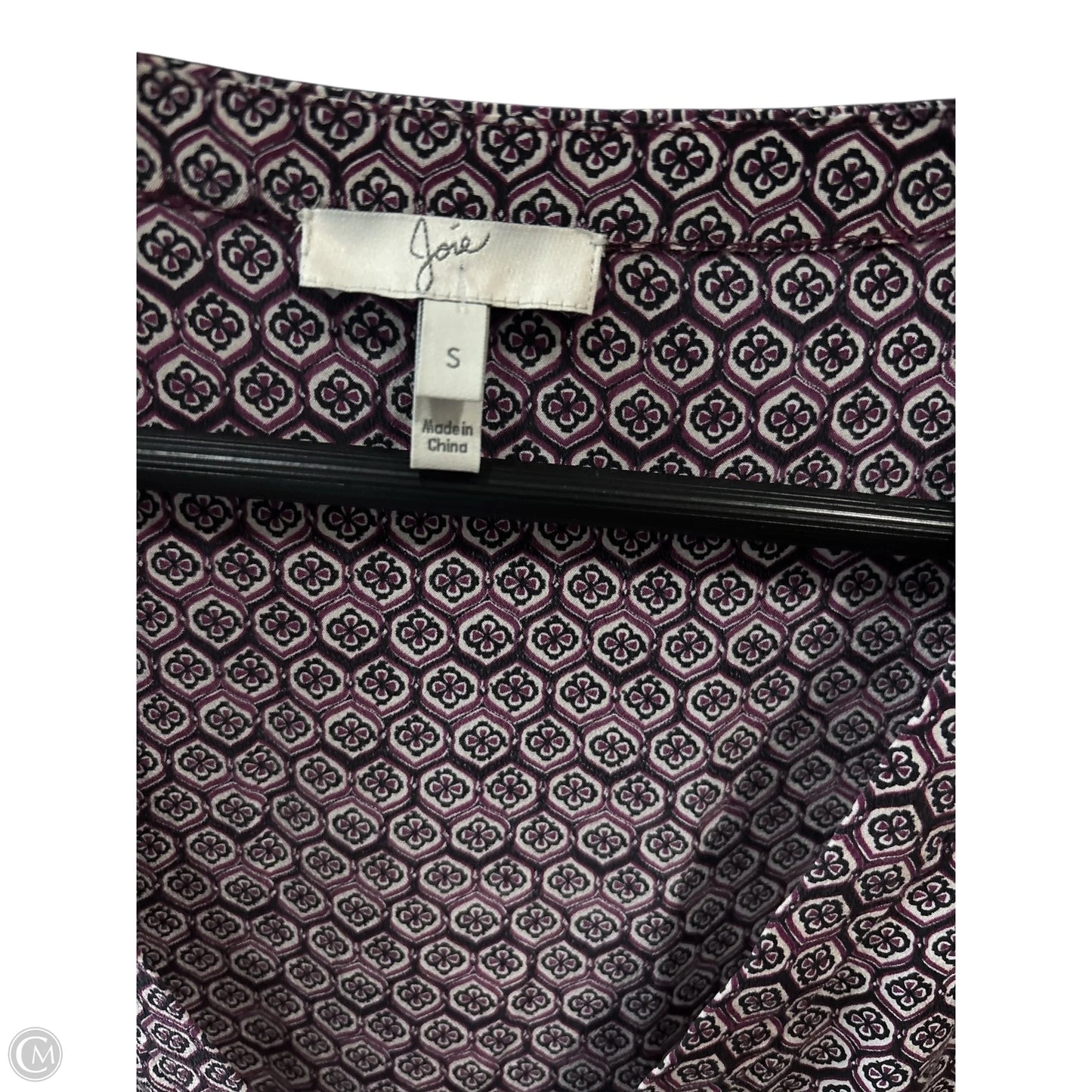 Top Long Sleeve Basic By Joie In Purple, Size: S