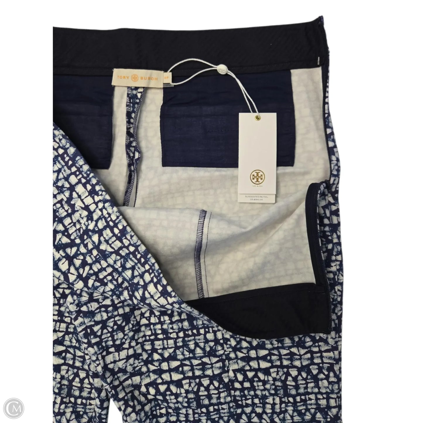Pants Designer By Tory Burch In Blue, Size: S