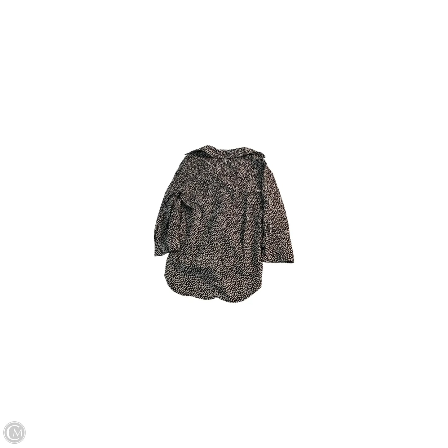 Top Long Sleeve Basic By Clothes Mentor In Black & White, Size: Xs