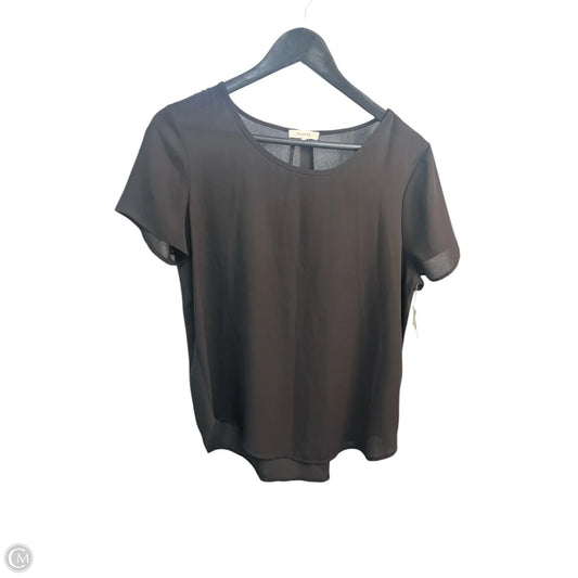 Top Short Sleeve Basic By Pleione In Black, Size: S