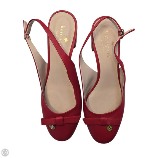 Shoes Designer By Kate Spade In Red, Size: 8