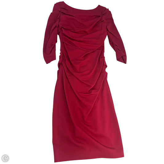 Dress Designer By Escada In Red, Size: S