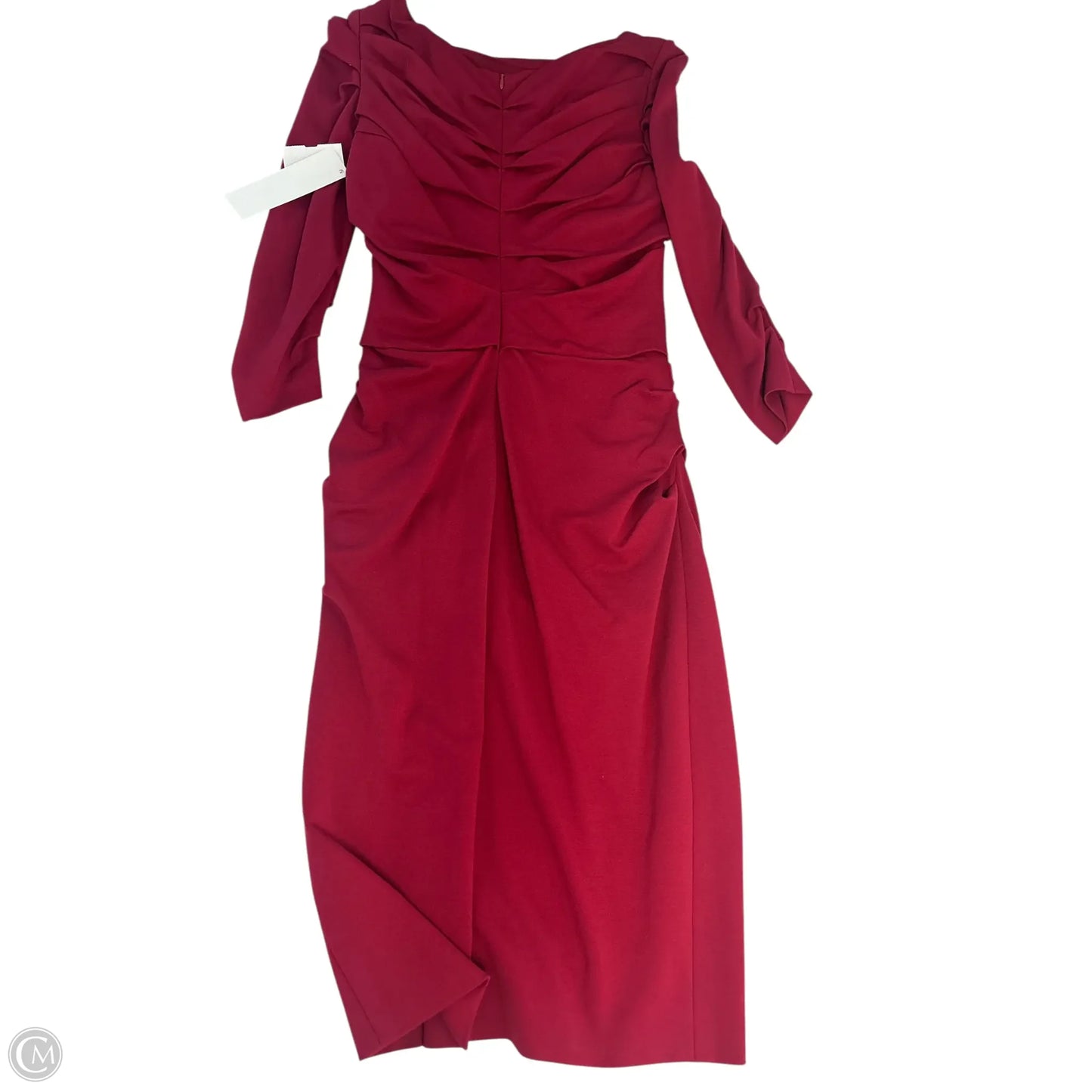 Dress Designer By Escada In Red, Size: S