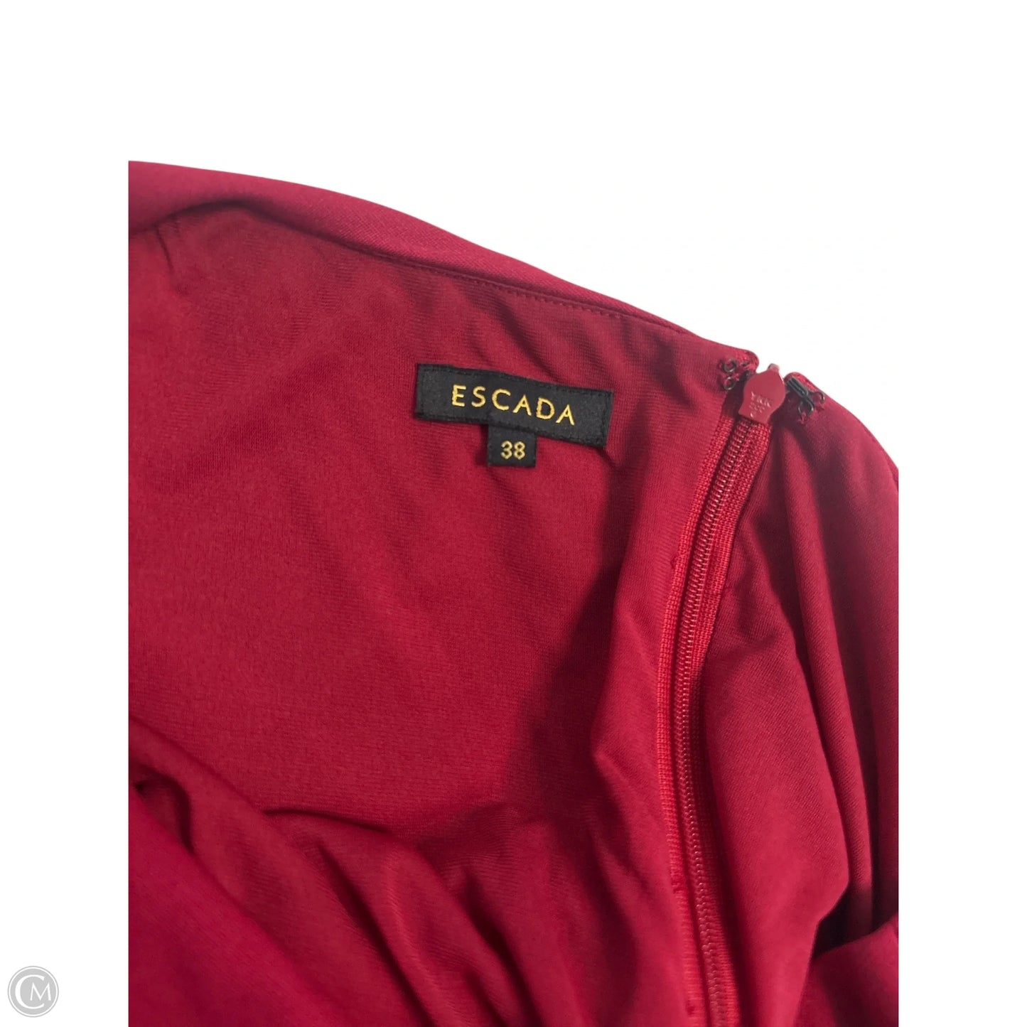 Dress Designer By Escada In Red, Size: S