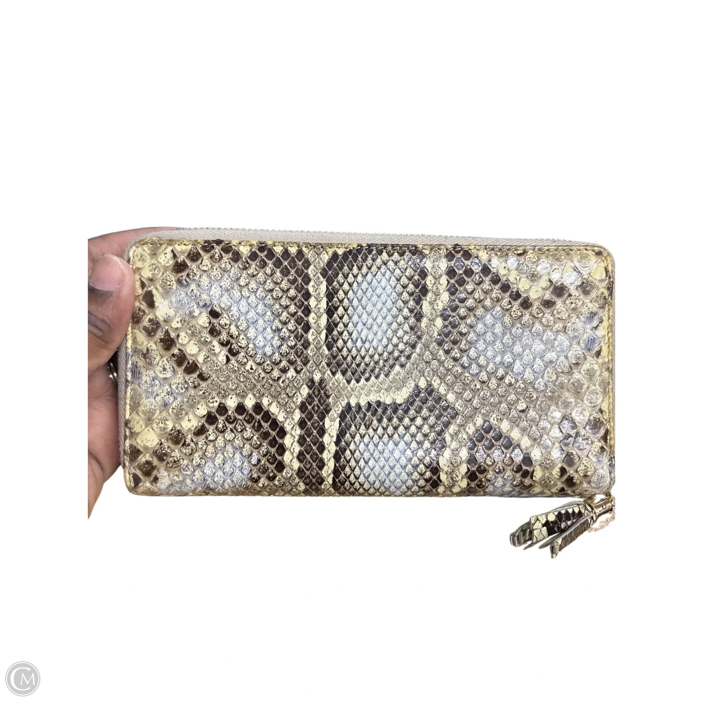 Wallet Large Zippy Snakeskin Gucci