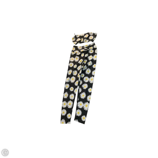Athletic Pants 2pc By Year Of Ours In Black & Yellow, Size: S