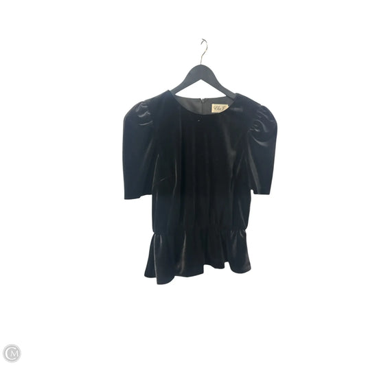 Top Short Sleeve Basic By Eliza J In Black, Size: S