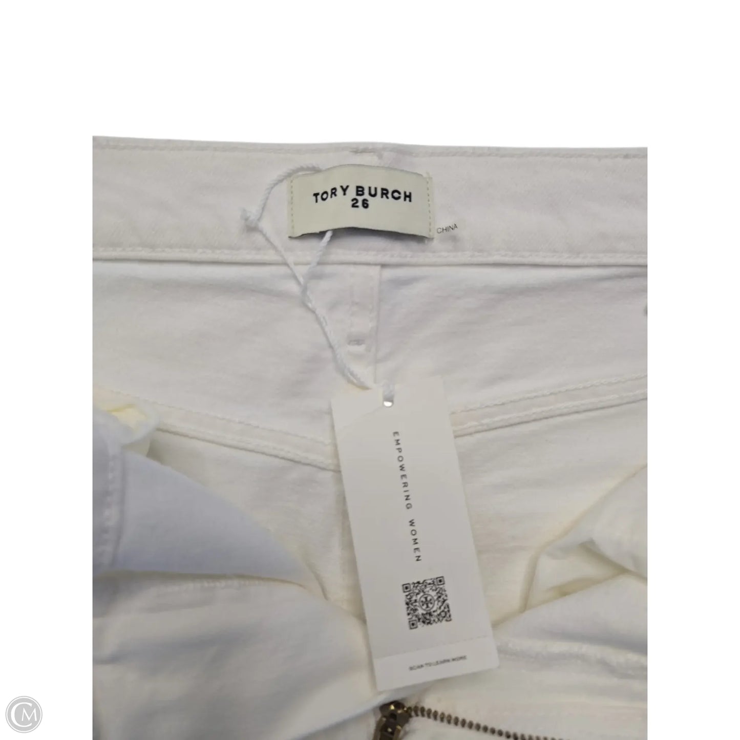 Jeans Designer By Tory Burch In Cream, Size: 2