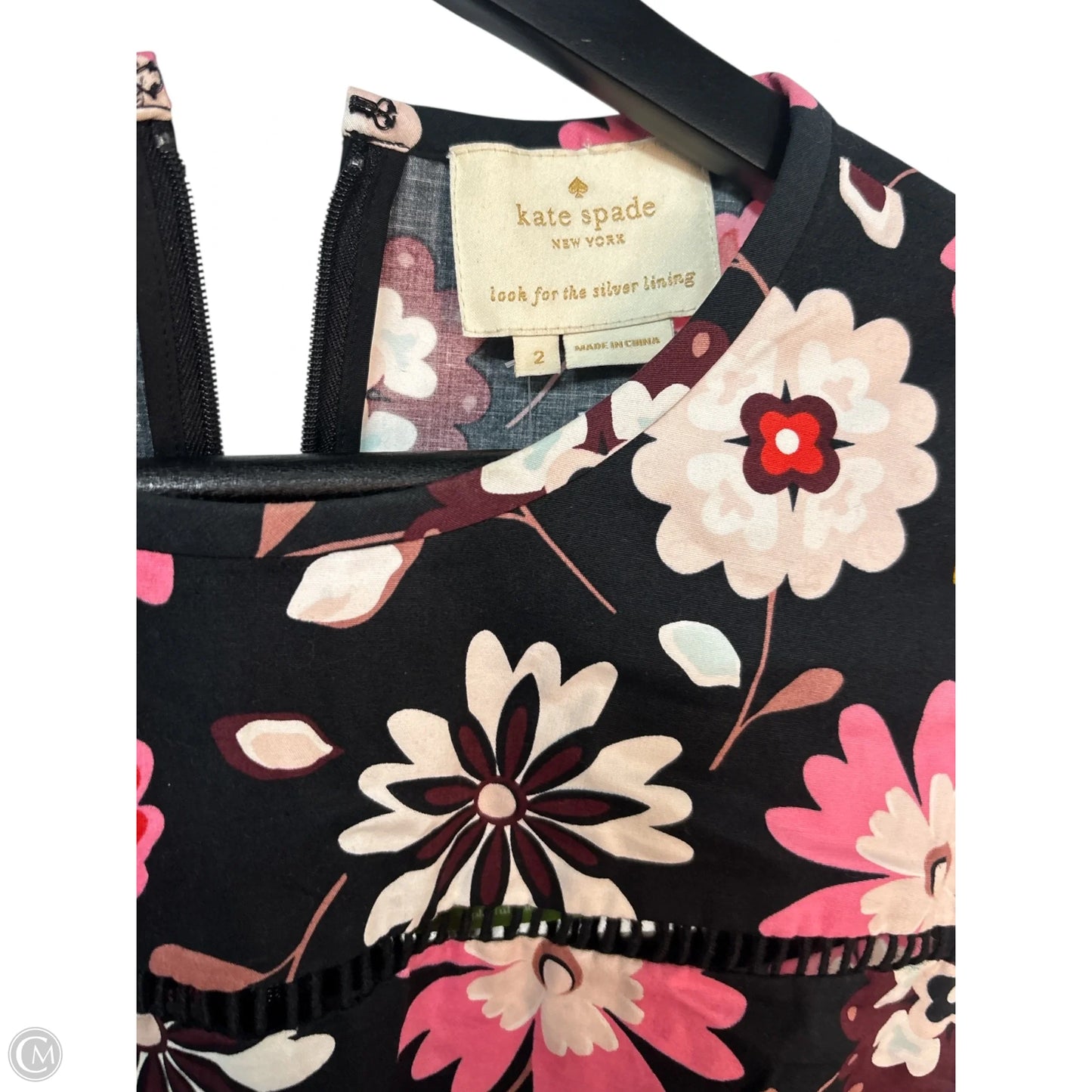 Dress Designer By Kate Spade In Floral Print, Size: 2