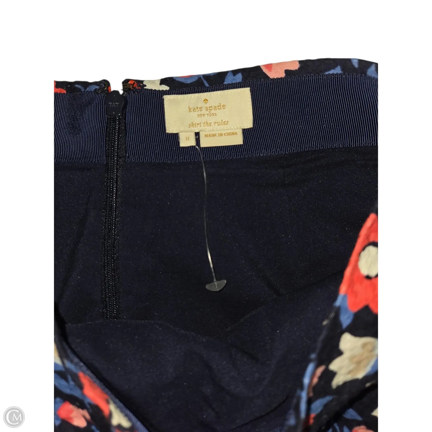 Skirt Designer By Kate Spade In Floral Print, Size: 0