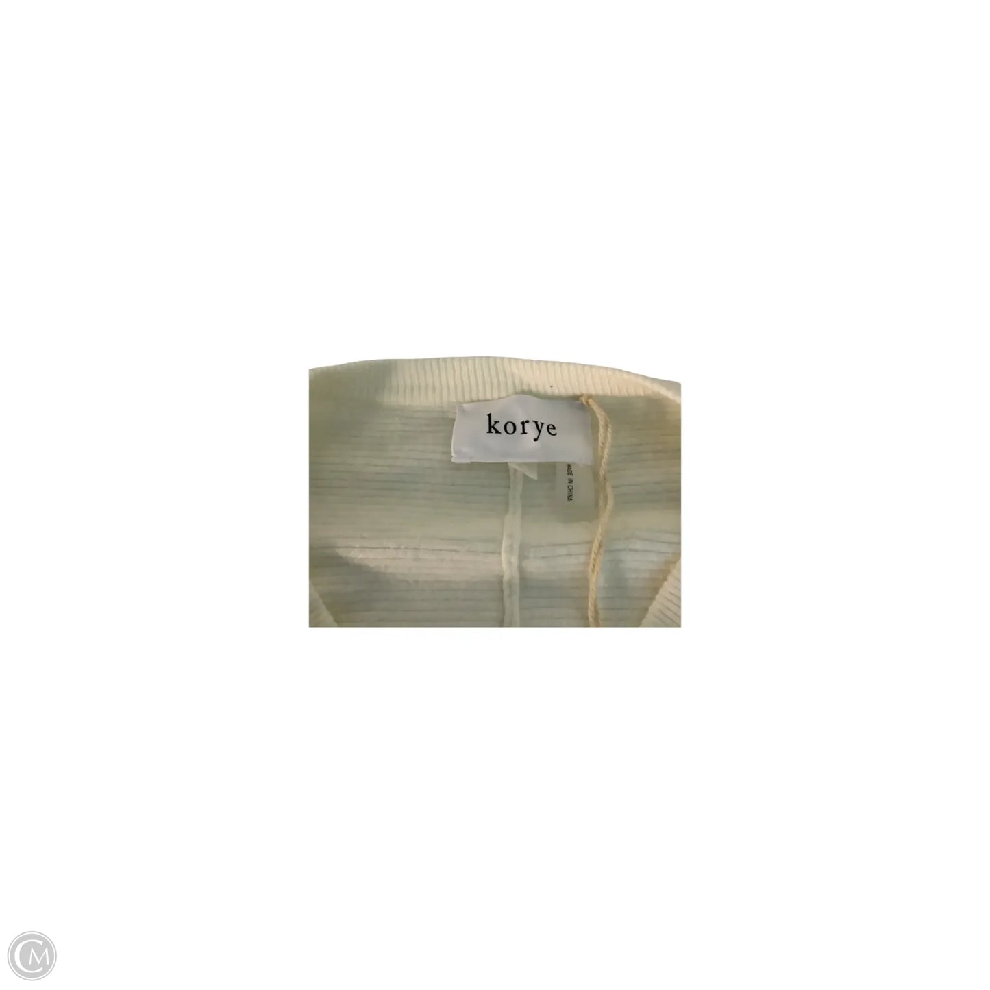 Top Long Sleeve Basic By Clothes Mentor In Cream, Size: L