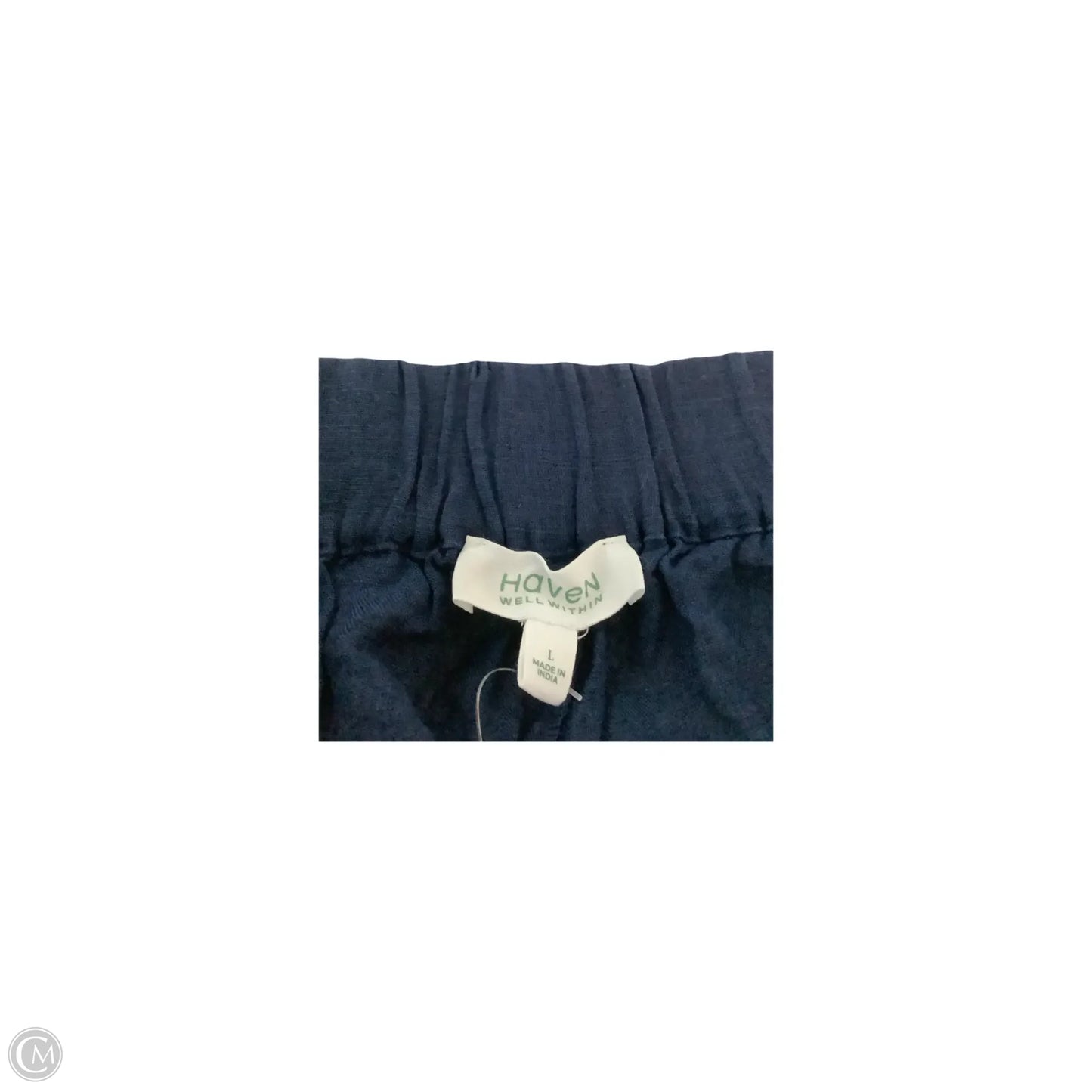 Pants Linen By Haven In Blue, Size: L