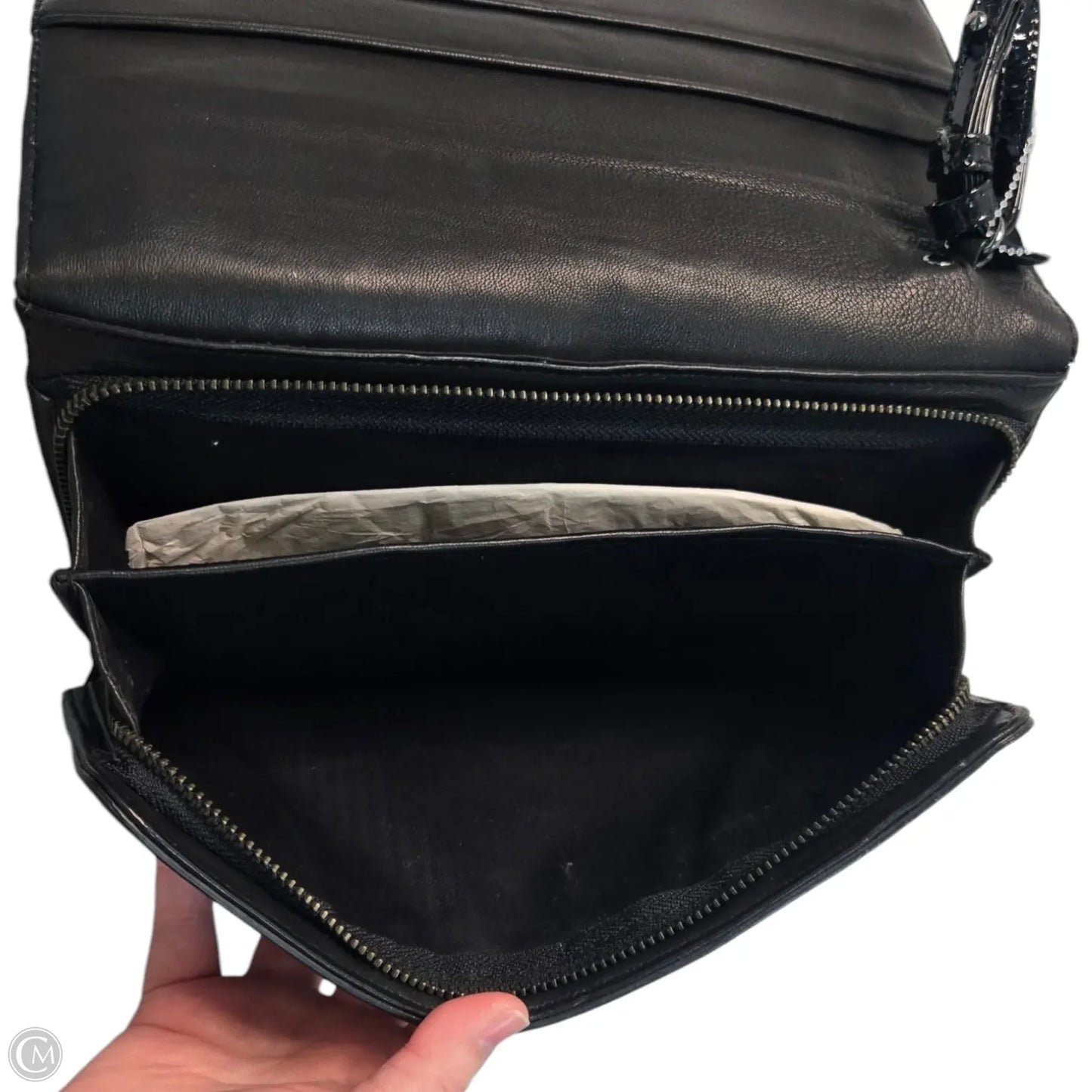 Handbag Leather By Kenneth Cole, Size: Medium