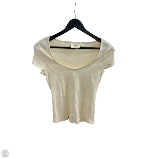 Top Short Sleeve Basic By Maeve In Cream, Size: S