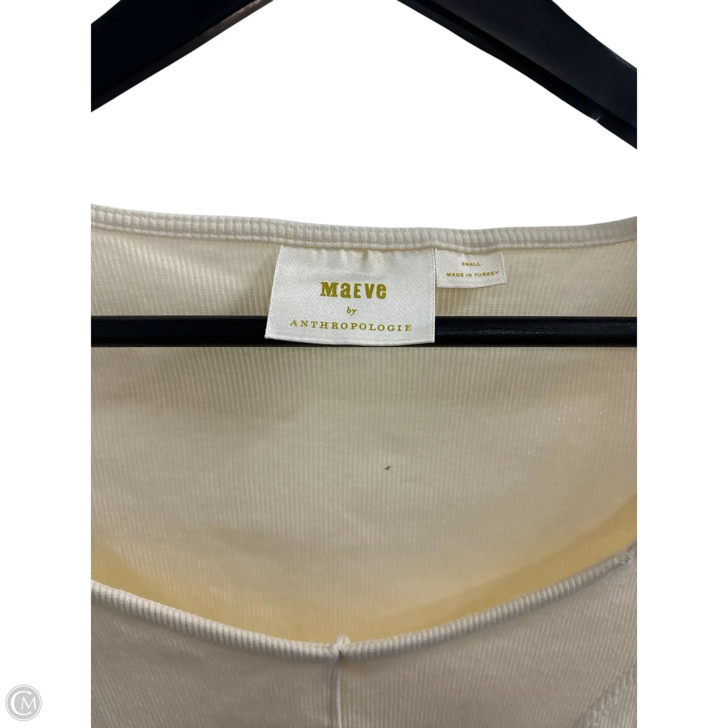 Top Short Sleeve Basic By Maeve In Cream, Size: S