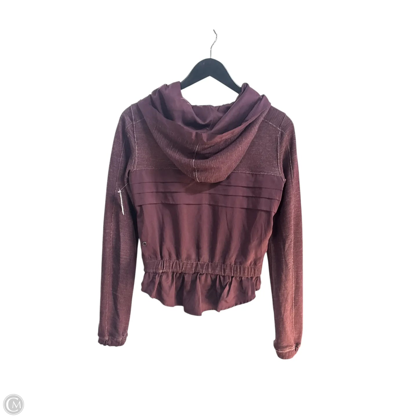 Athletic Jacket By Lululemon In Maroon, Size: 4