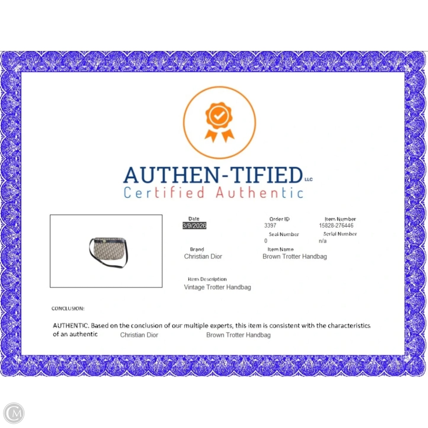 Handbag Luxury Designer By Dior, Size: Medium